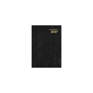 DEBDEN KYOTO DIARY Pocket A7 Day to Page Black (Pre-Order Now for 2027) ** ETA 30/9/2026 **
