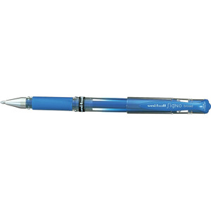 UNIBALL SIGNO BROAD ROLLERBALL Gel Metallic Blue