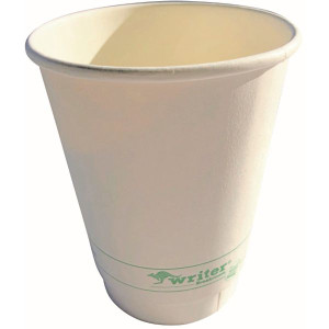 DOUBLE WALL 8OZ I AM ECO CUP - WHITE CARTON OF 500
