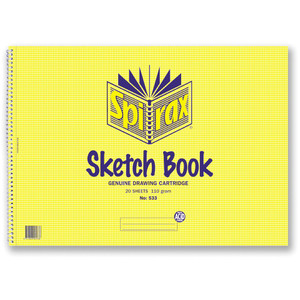 SPIRAX 533 SKETCH BOOK A3 20 Leaf 297x420mm S/O