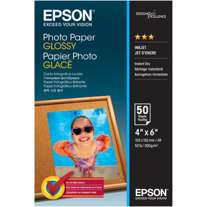 EPSON GLOSSY PHOTO PAPER 4x6 200gsm 50 Sheets