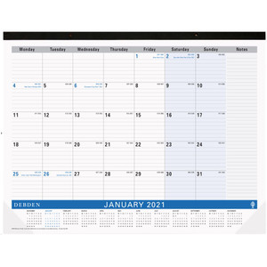 DEBDEN TABLETOP PLANNER 440x560mm Month To View Commercial (2026)