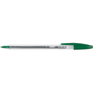 BIC CRISTAL MEDIUM GREEN PEN (EACH)