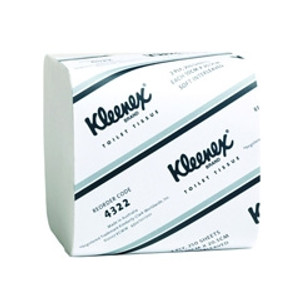 KLEENEX 4322 EXECUTIVE SOFT INTERLEAVED TOILET TISSUE 205 x 100mm White 250 Sheets Carton of 36