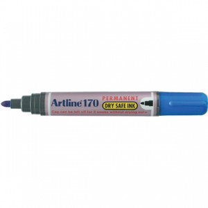 ARTLINE 170 DRY SAFE MARKER Perm Med Bullet BLUE 101703