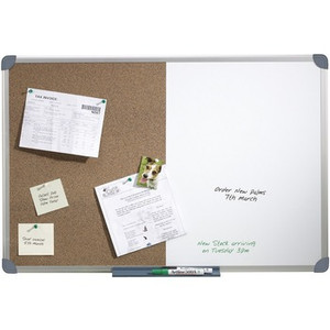 QUARTET PENRITE ALUM FRAME COMBO CORK/MELAMINE 1200X900MM