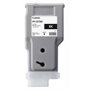 CANON PFI207BK INK CARTRIDGE Black 300ML SUITS IPF685 PRINTER