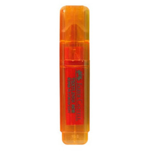 Faber-Castell Textliner 46 Highlighter Ice Superfluorescent Orange, Each