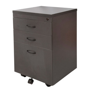 RAPID SPAN MOBILE PEDESTAL 3 DRAWER - 2 Personal Drawers + 1 File Drawer
447mm (W) x 465mm (D) x 690mm (H) Grey