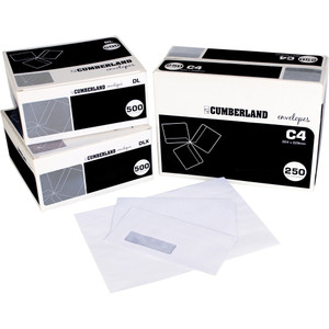 CUMBERLAND PLAIN ENVELOPE DL 110x220 StripSeal 90g Laser Box of 500