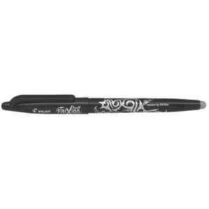 PILOT FRIXION BALL ERASABLE GEL PEN 0.7mm Black Bx12 BL-FR7-B