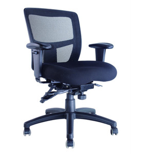 MIAMI II MESH CHAIR With Arms, Mesh Manager with Ratchet Back-AFARDI 150KG Rating