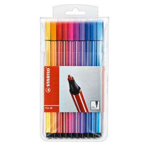 STABILO PEN 68 FIBRE TIP Wallet 20