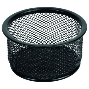 ESSELTE PAPER CLIP HOLDER Metal Mesh Black