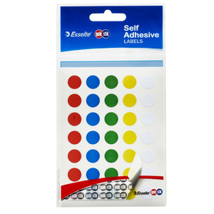 QUIK STIK FLAT PACK STICKERS Circle 245 Labels Multi