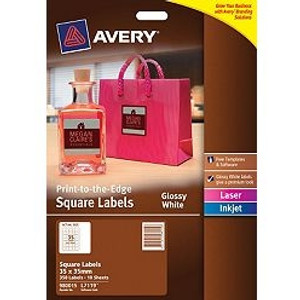 AVERY PRODUCT LABELS L7119 35x35mm 350/Pack, 5 Packs