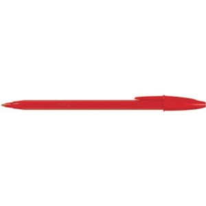 BIC ECONOMY BALLPOINT PEN Medium Red Bx12 952014