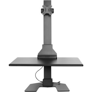 Ergovida Electric Desktop Workstation Single Monitor Black