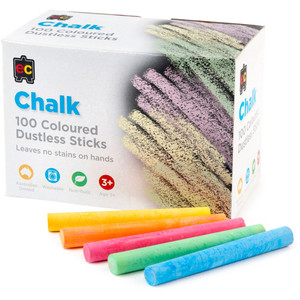 EC CHALK COLOURED Dustless Bx100