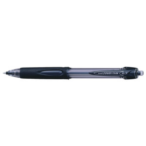 UNIBALL POWERTANK RETRACT BALLPOINT PEN 0.7mm BLACK SN227FBK
