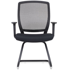 RAPIDLINE VISITOR CHAIR Mesh Visitor Chair Black Fabric Seat, Black Mesh