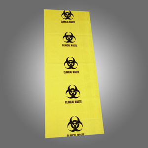 BIO HAZARD WASTE BAG YELLOW With Gusset