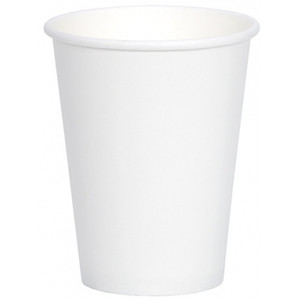 STAR 8OZ WHITE SINGLE WALL CUP 8oz (235ml), White, Ctn1000