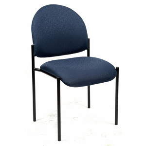 NEUTRON VISITOR CHAIR NO ARMS Blue Fabric