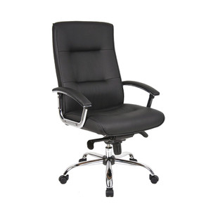 GEORGIA MANAGER CHAIR Black with Chrome Base YS201