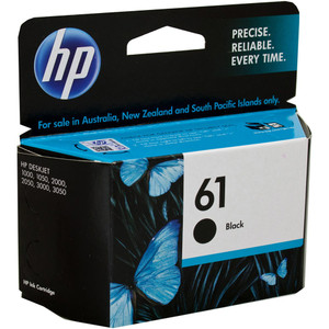 INK SUPPLIES HP 61 BLACK ORIGINAL INK CARTRIDGE (CH561WA) 190PG Suits DeskJet 1050 / 2050