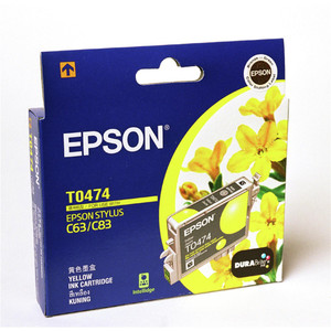 EPSON T0474 INK CART YELLOW C63/C83 T0474