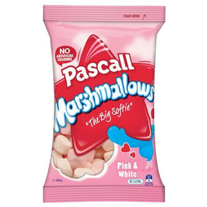 PASCALL MARSHMALLOWS VANILLA & RASPBERRY 280GM