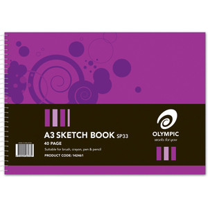 Olympic Spiral Sketch Book Cartridge SP33 A3 40 Page (142461)