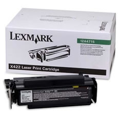 LEXMARK 12A4715 ORIGINAL PREBATE TONER CARTRIDGE HY 12K Suits X422