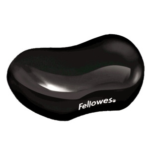 FELLOWES GEL CRYSTALS Flex Rest Black