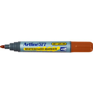 ARTLINE 517/577 DRYSAFE WHITEBOARD MARKERS Brown, Bx12