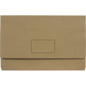 Marbig Slimpick Document Wallet Foolscap Enviro Kraft Pack of 10
