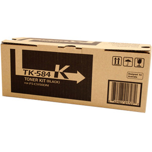 Kyocera TK-584K Original Black Toner Cartridge 3.5K Suits FS-C5150DN