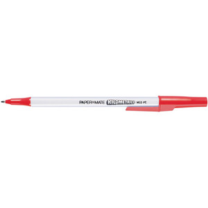 PAPERMATE KILOMETRICO BALLPOINT PEN Medium Red *** While stocks last ***