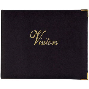 ZIONS VISITORS BOOK (GENERAL PURPOSE) NO. 72 BLACK 90mm x 260mm