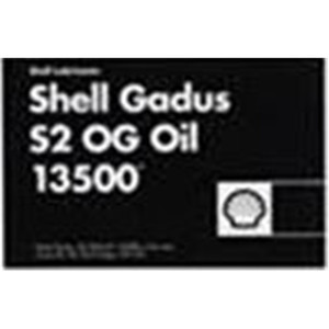 SHELL GADUS S2 OG OIL 13500 HOSE REEL STICKER BW