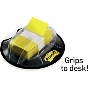 POST-IT FLAGS & DESK DISPENSER 680-HVYW Desk Grip Yellow, Pack Of 200 70006844370