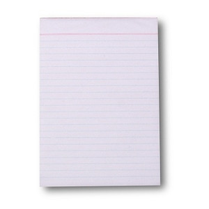 RULED OFFICE PAD 8 x 5 inch (200mm x 125mm), 100 Leaf