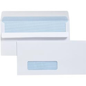 CUMBERLAND DL CORRESPONDENCE ENVELOPES 110x220mm Self Seal Window Face Secretive (Box of 500)