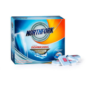 NORTHFORK DISHWASHING TABLETS Premium All In One Box of 50 Tablets
