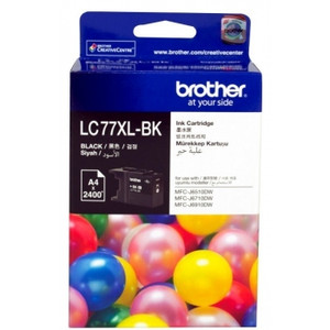 BROTHER LC-77XL ORIGINAL BLACK INK 2.4K Suits MFCJ6510DW / J6710DW / J6910DW
