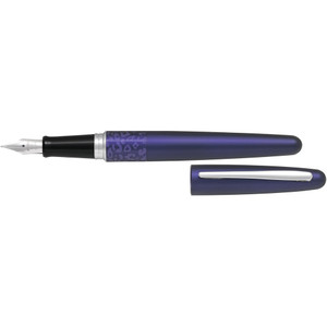 PILOT MR FOUNTAIN PEN MR2 Leopard Deep Purple Barrel Medium Black Ink