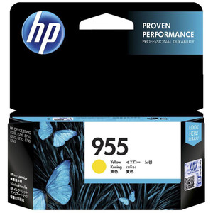 HP 955 YELLOW INKJET CARTRIDGE Suits HP OfficeJet Pro 7740, 8210, 8216, 8710, 8720, 8730 and 8740