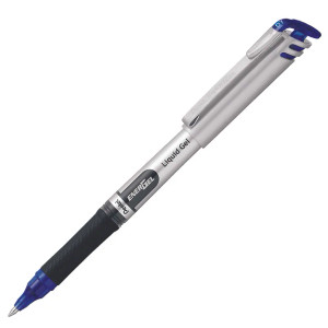 Pentel BL17 Energel Liquid Gel Pen Roller Ball Fine 0.7mm Black, Box of 12