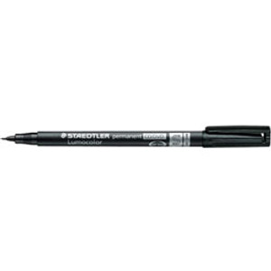 Staedtler 310 Lumocolor Black CD/DVD Marking Pen Black - Blistercard of 1